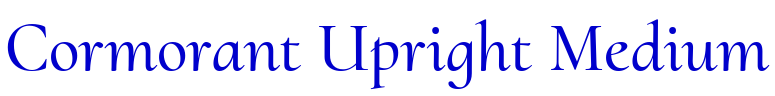 Cormorant Upright Medium шрифт